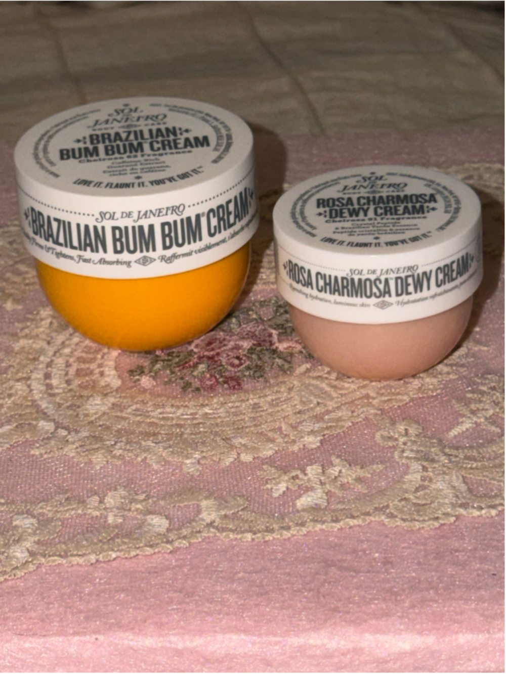 Women's Sol de Janeiro Bum Bum Cream & Sol Rosa Cream Dewy Cream Set of 2
